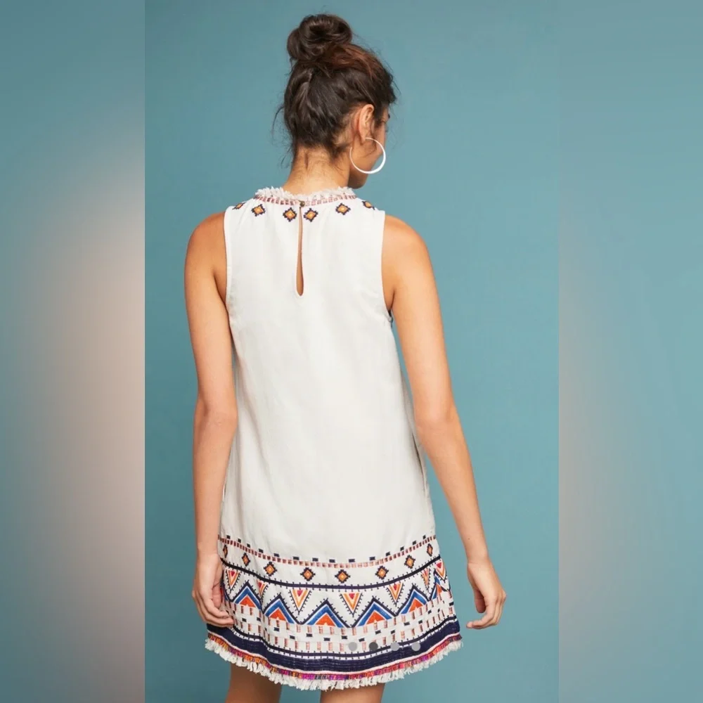 Anthropologie Akemi + Kin Reagan Embroidered Shift Dress Size 10 NWT - Picture 2 of 8